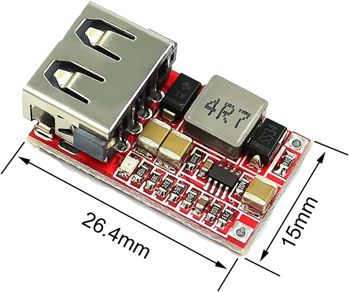DC-DC Buck Converter Car USB Charger Module 6-24V 12V 24V to 5V 3A Step Down