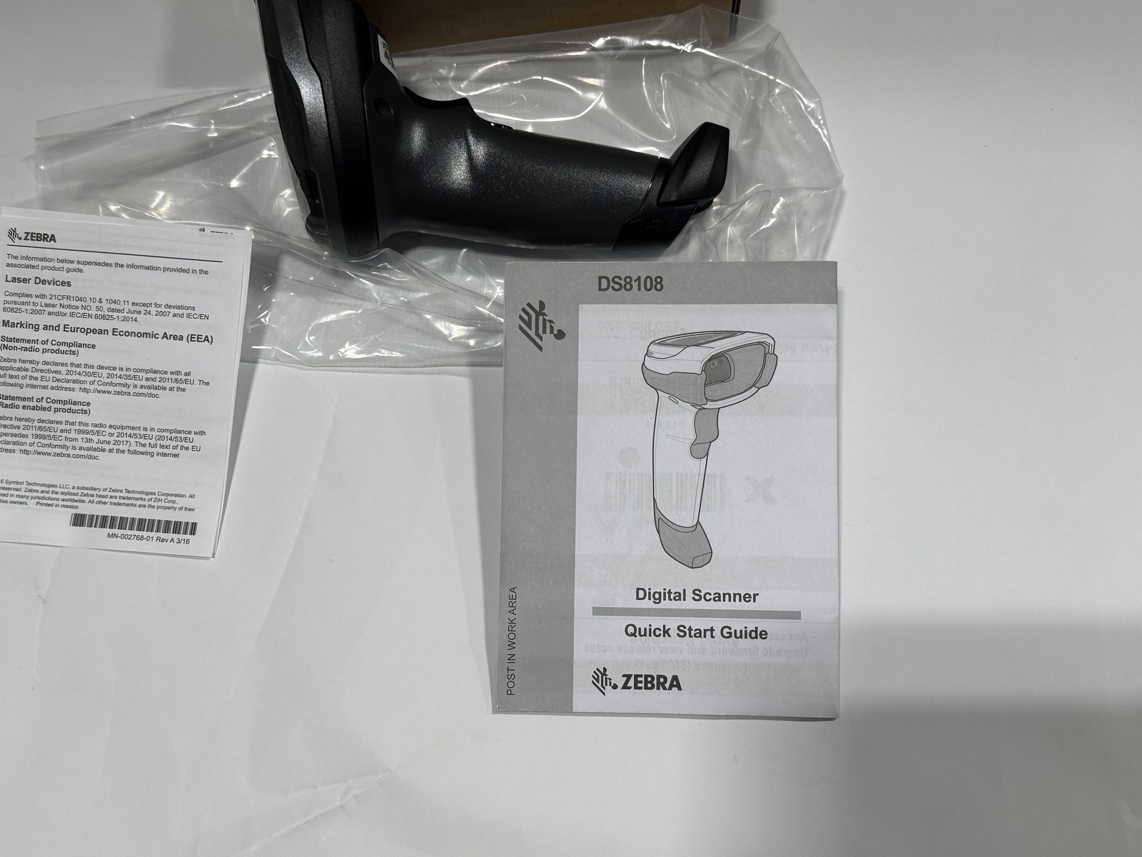 New Zebra DS8108 Series 1D 2D QR Code Corded Handheld Barcode Scanner Imager