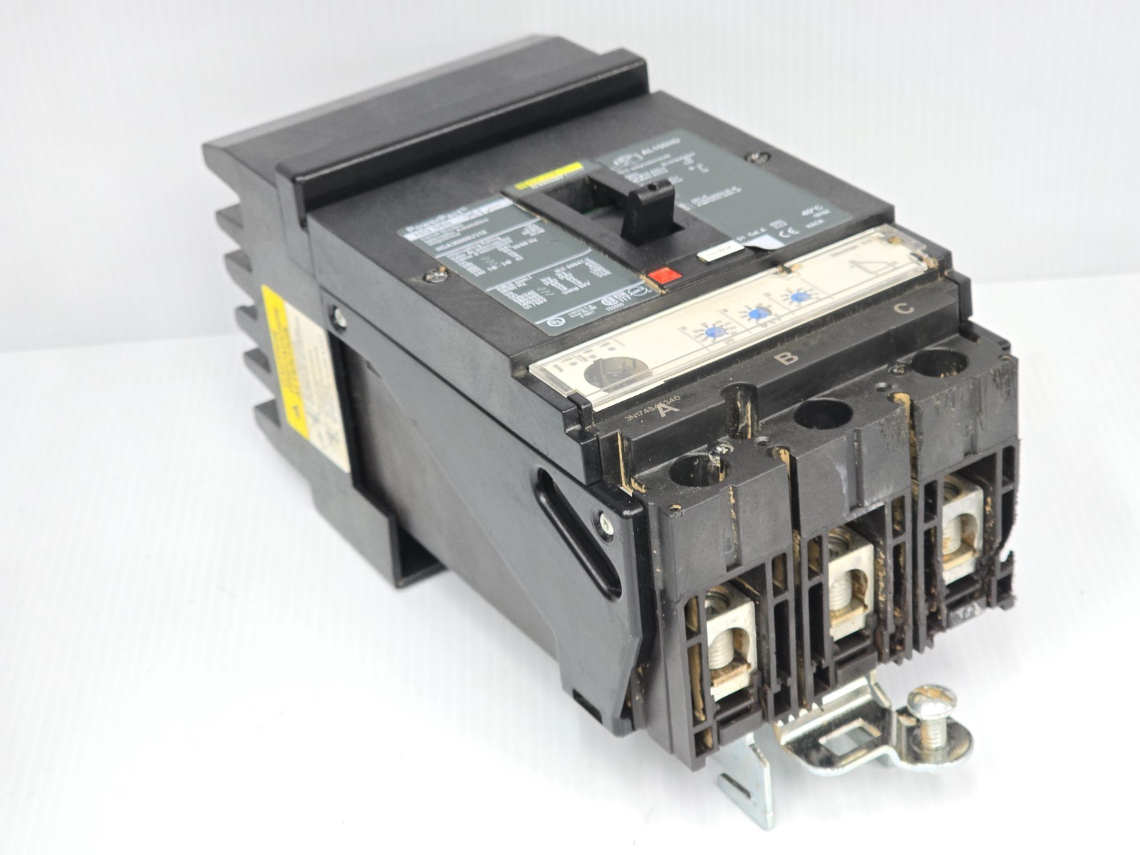 Square D 60 Amp I-Line Circuit Breaker 600 VAC 3 Pole 65 kA HGA36060U31X (Flaw)