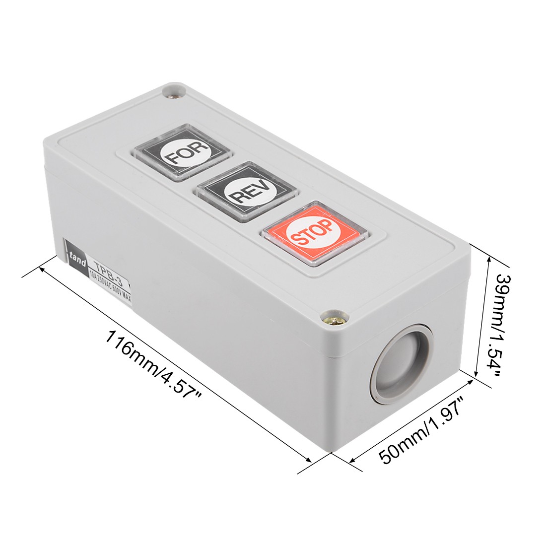 10A Forward Reverse Stop Momentary Push Button Switch Control Switch Boxes