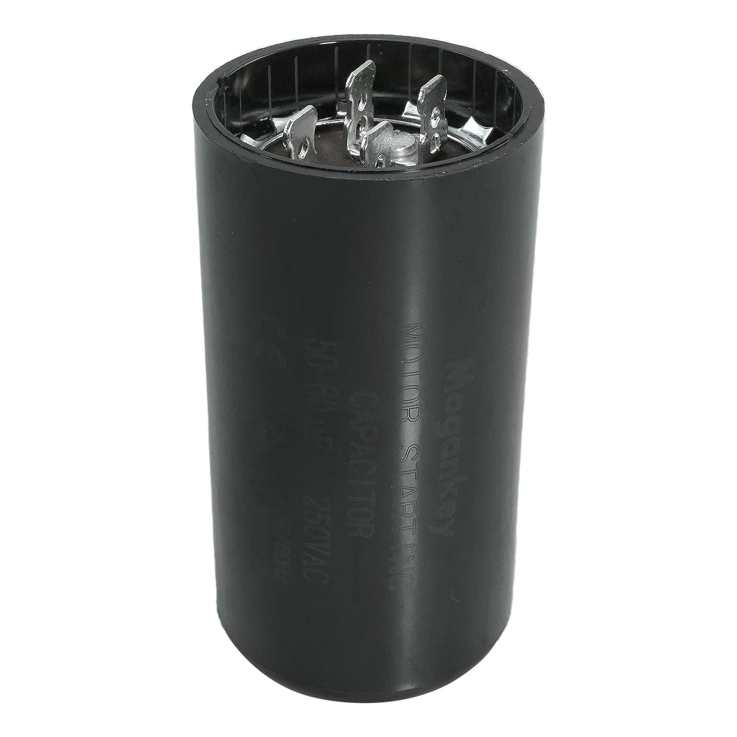 CD60 Round Motor Start Capacitor, 50-60 MFD uf 250 VAC for Well Pump, HVAC
