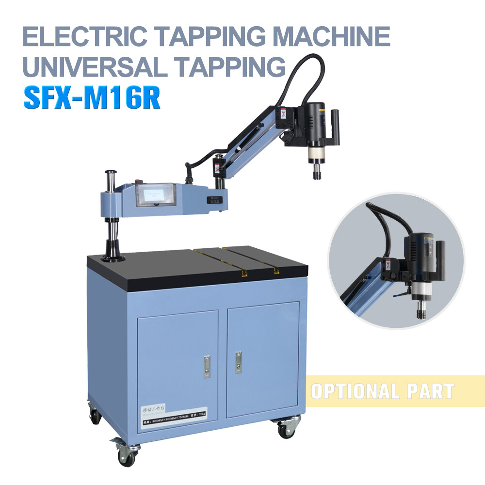 USED SFX US Stock Electric Tapping Machine Arm Tapper M3-M16 9PCS ANSI Collets