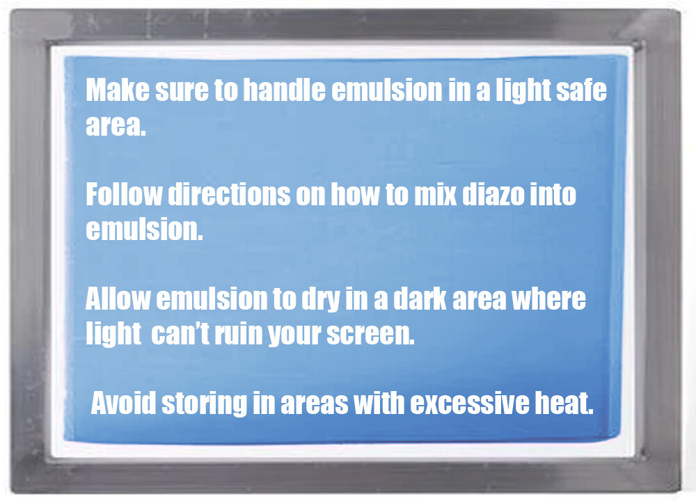 Ecotex® WR-BLUE – Water Resistant Diazo Screen Printing Emulsion – Quart- 32oz
