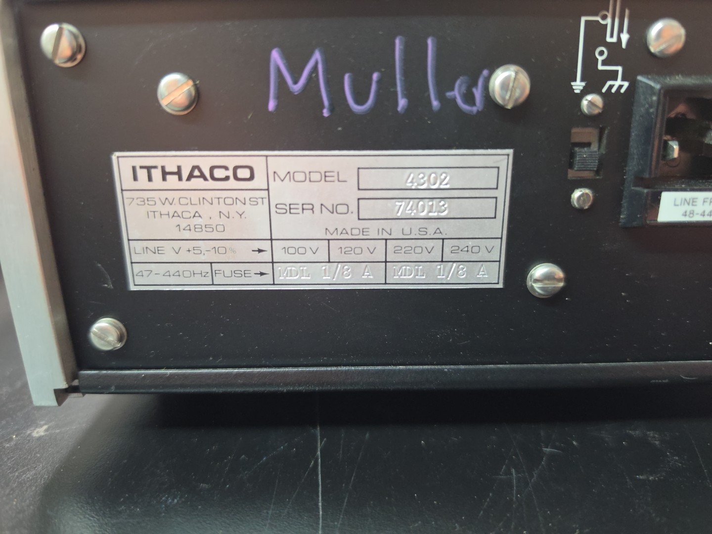 Ithaco 4302 Dual 24dB / Octave Filter- Free Shipping