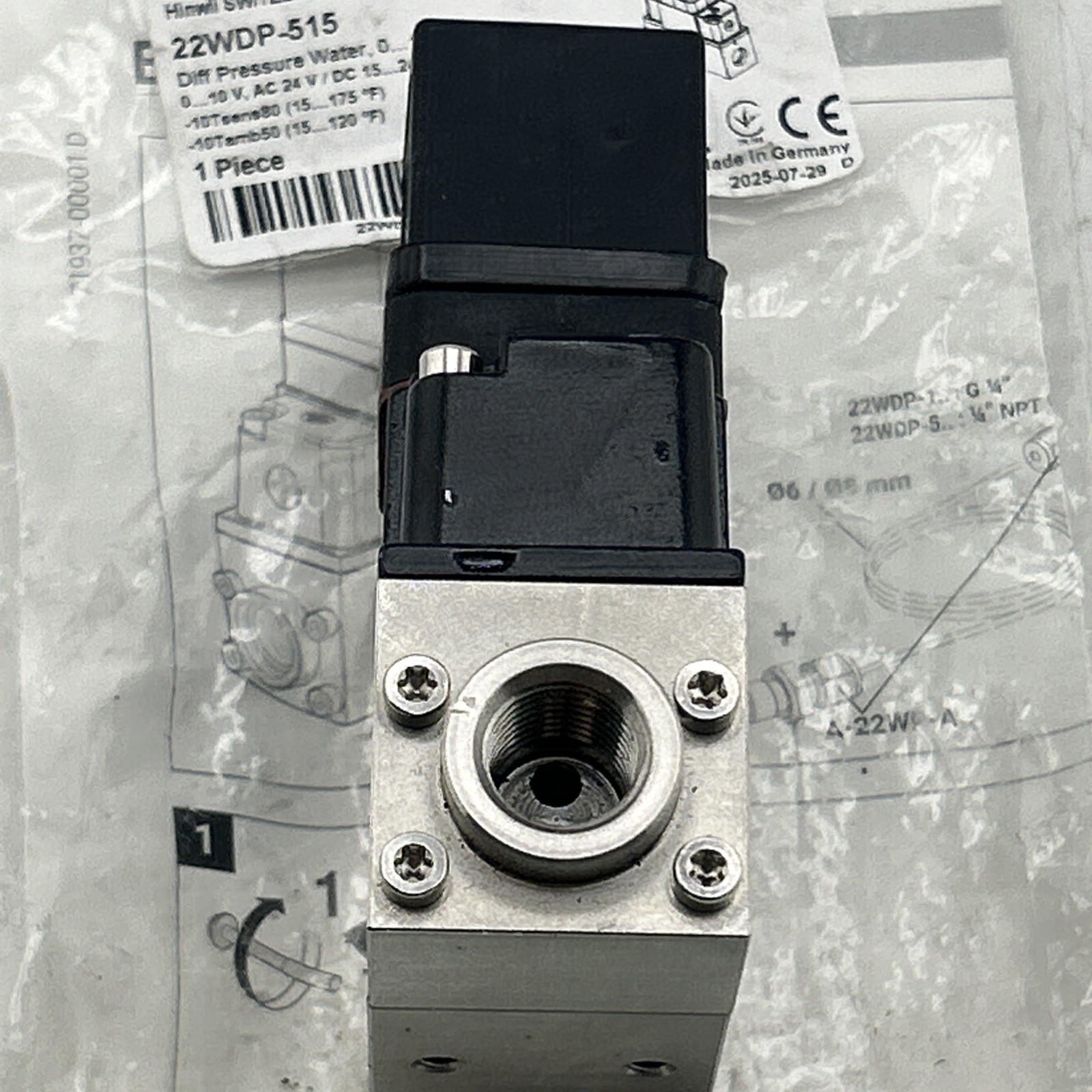 BELIMO 22WDP-515 Differential Pressure Sensor Water Switzerland