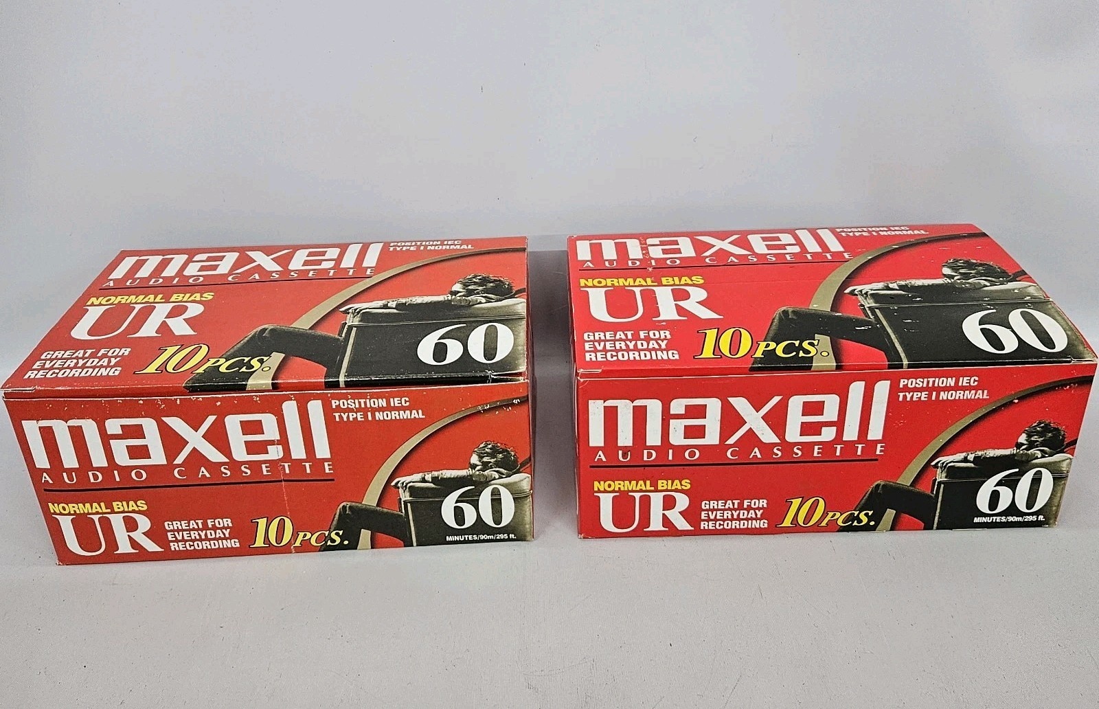 Maxell Blank Cassette Audio Blank Tape UR 60 20-pack Lot Normal Bias New Sealed