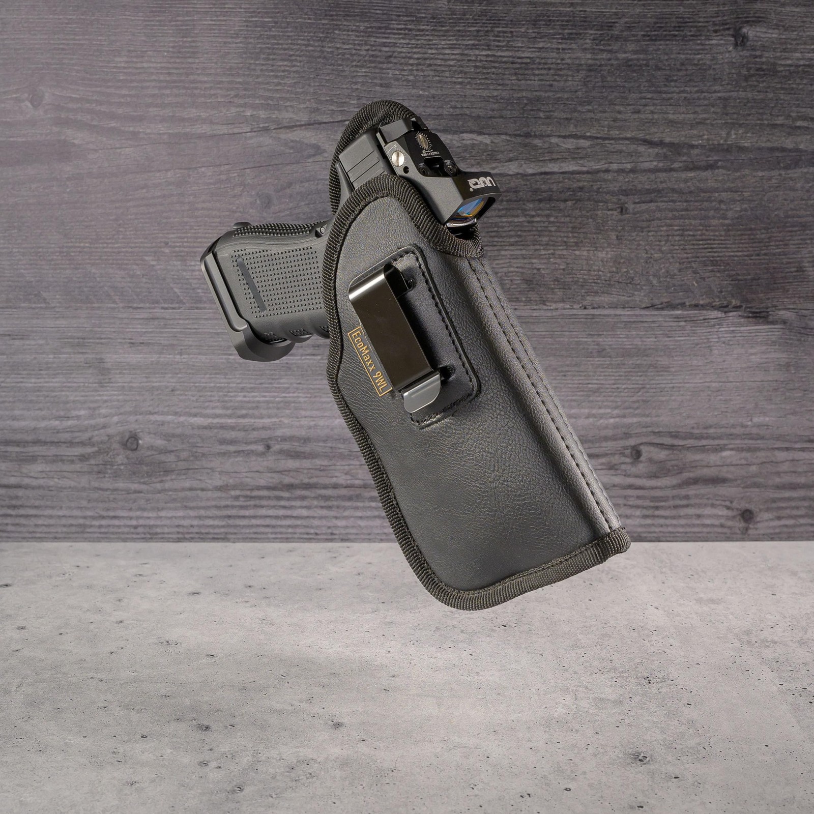 MAXX CARRY IWB Gun Holster Soft Leatherette Optic Ready Fits Sub Compacts Right
