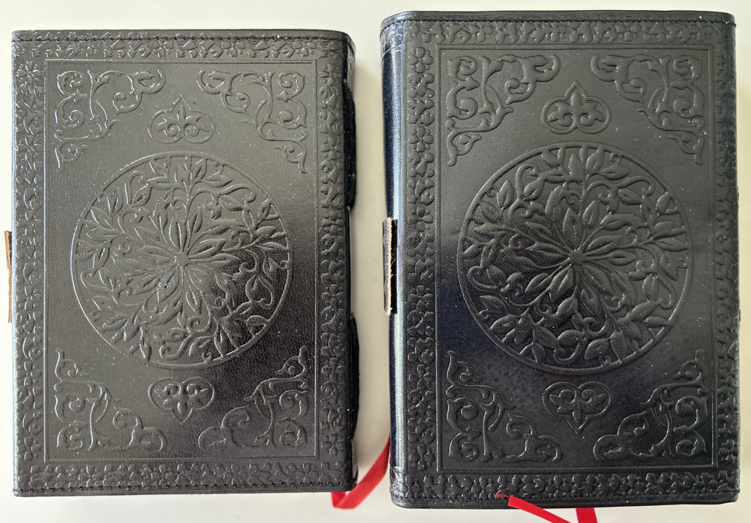 Handmade Genuine Leather Bound Journal Lapis Stone Matt Paper 110 Page 2-Pack