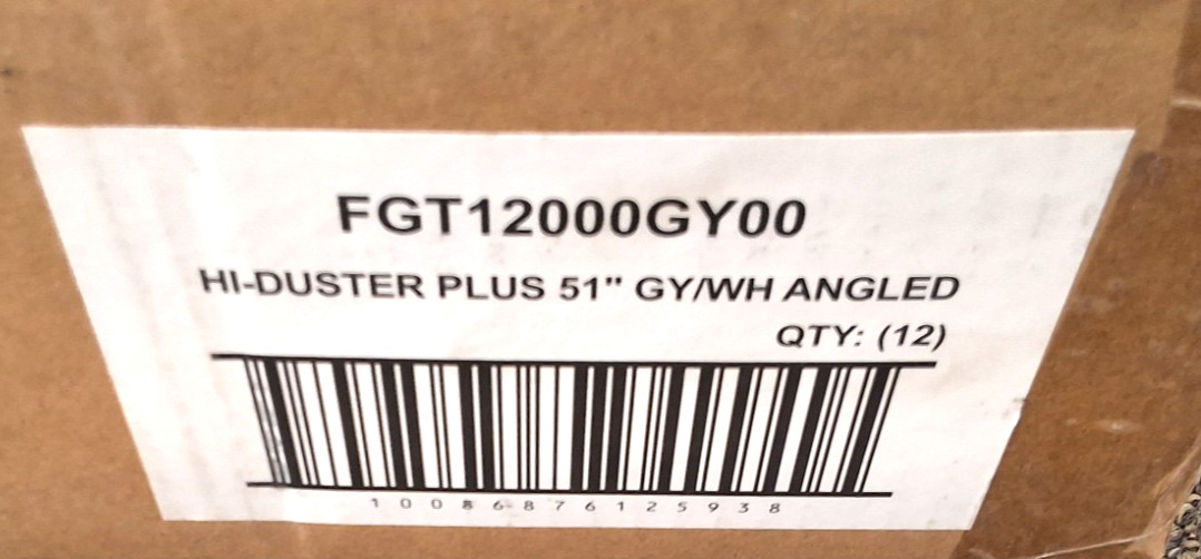 Rubbermaid Commercial T120 HiDuster Angled Head Duster 51 Inch 12 Pack NEW BULK