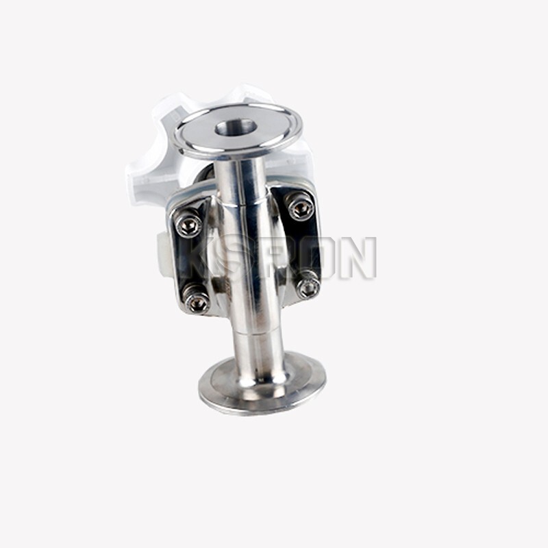 DN50MM 2” Sanitary Tri-Clamp Diaphragm Valve Manual SS316 Quick-load Valve