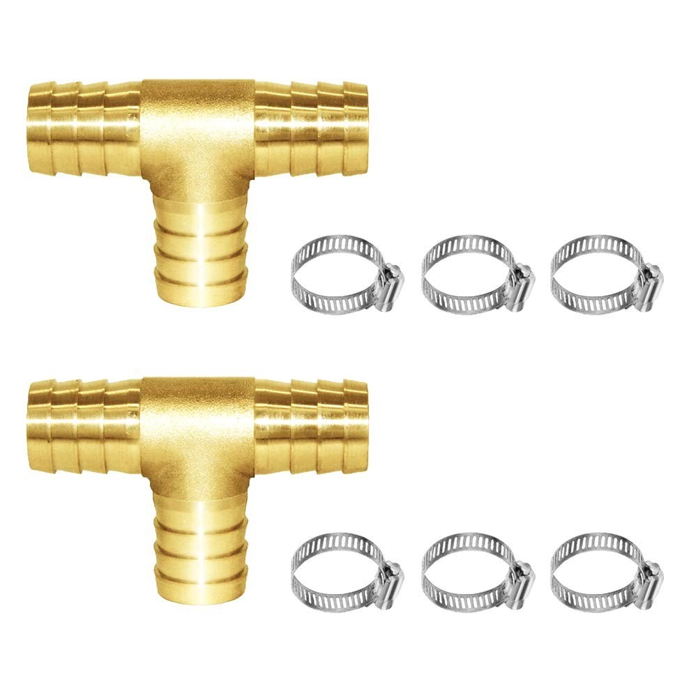 Precise 5/8″ Brass 3-Way Tee Fittings – Leak-Proof, High-Temp Resistant Design