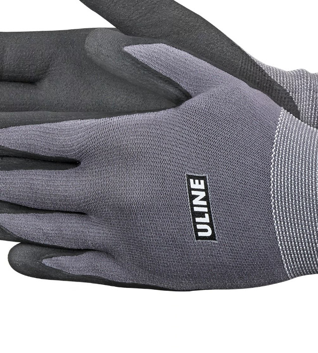 2 Pairs Uline CoolFlex Micro-Foam Nitrile Coated Gloves – Large S-21083