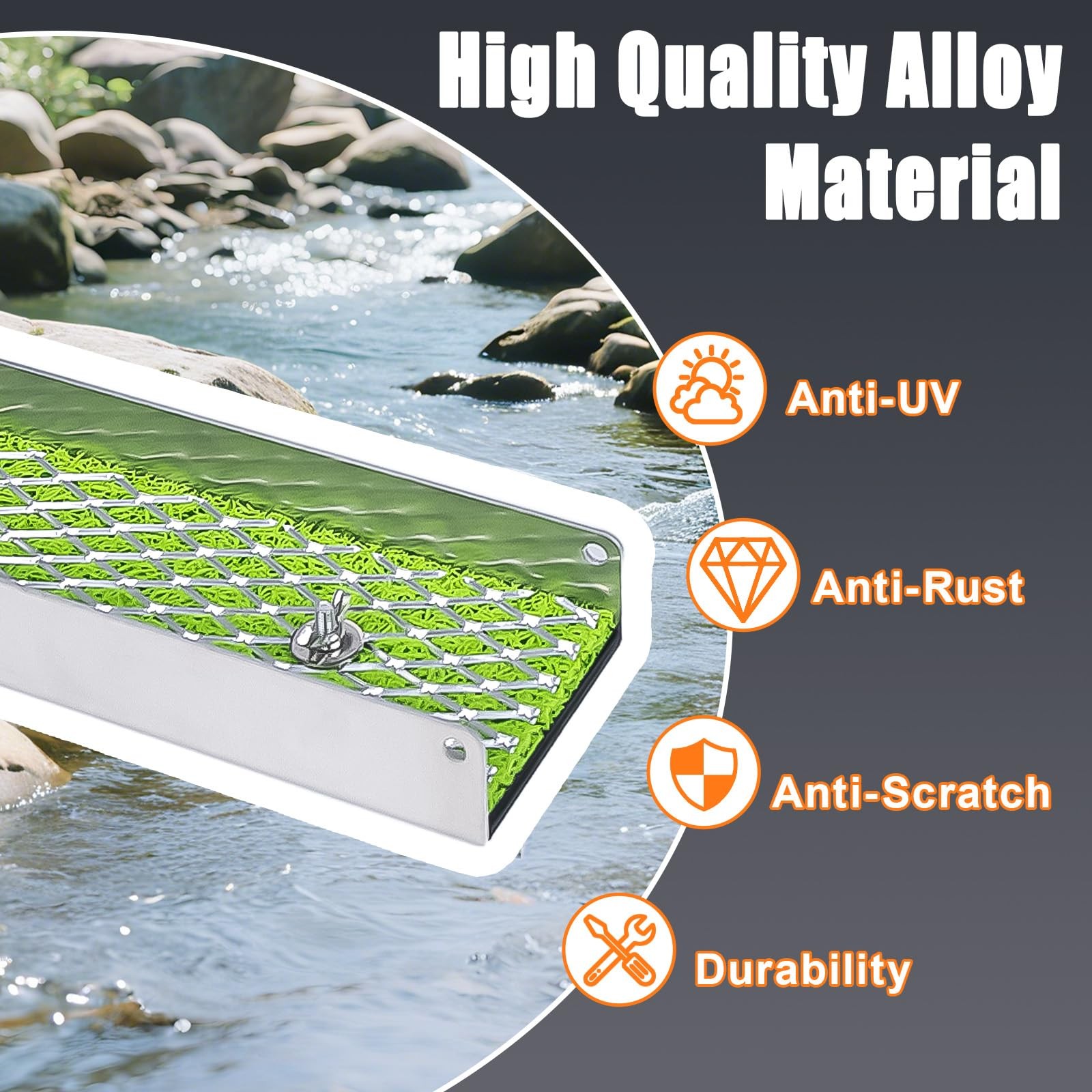 18pcs Mini Sluice Box Gold Panning Kit, Portable Aluminum Alloy Mining Equipm…