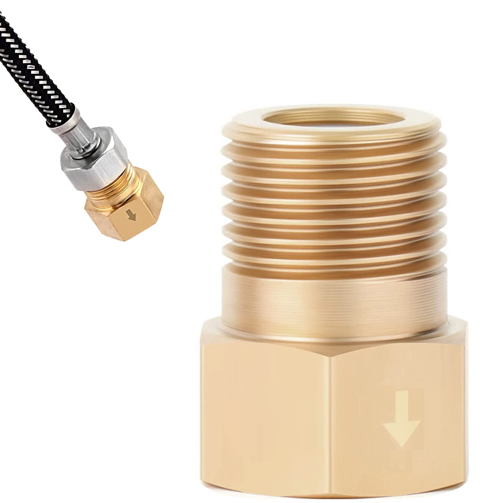 1/4 Inch Brass Check Valve Male to Female Thread One Way Non-Return Valve