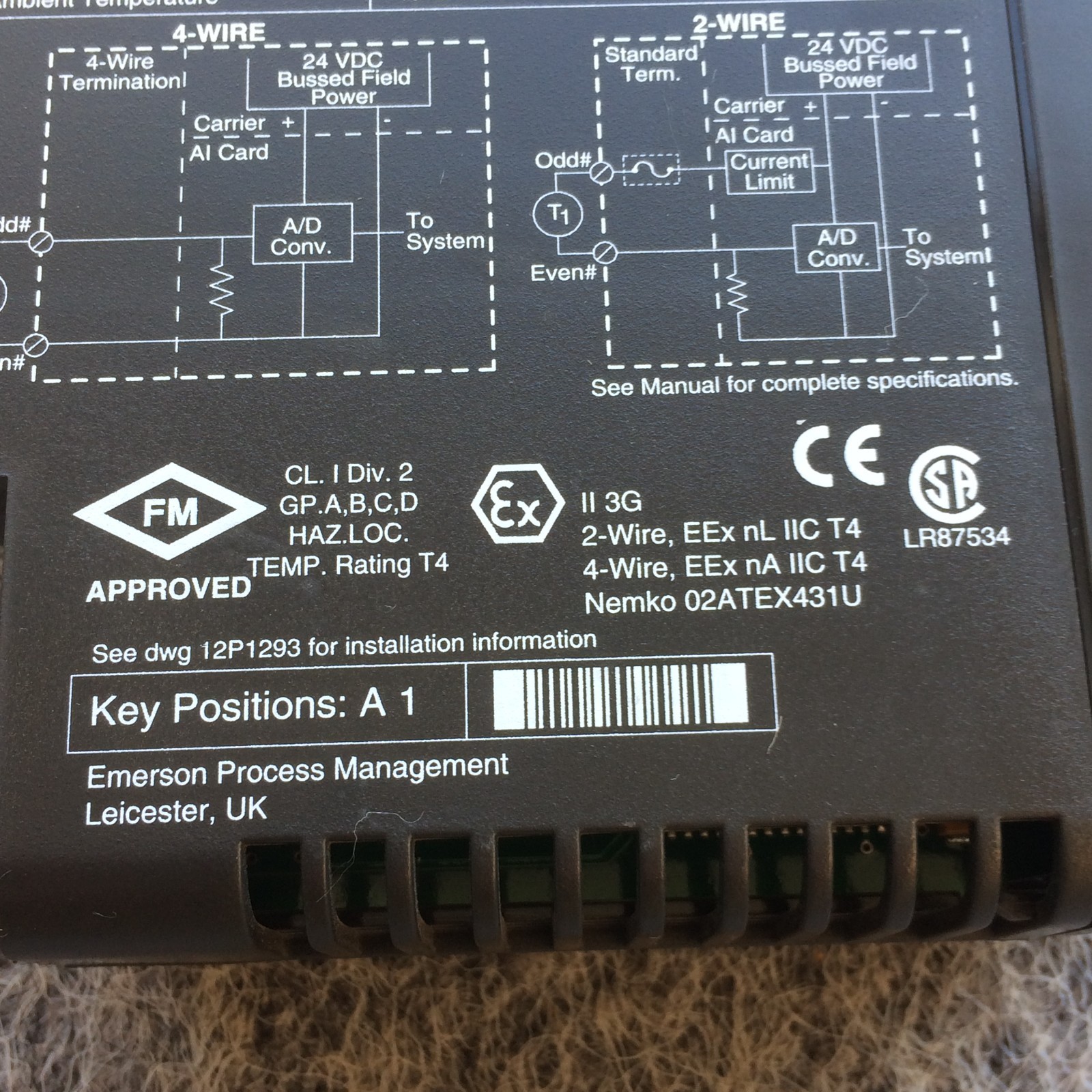 EMERSON DELTAV KJ3222X1-BA1 AI CARD 8 CHANNELS 4-20 MA HART SERIES 2 KJ3222X1BA1
