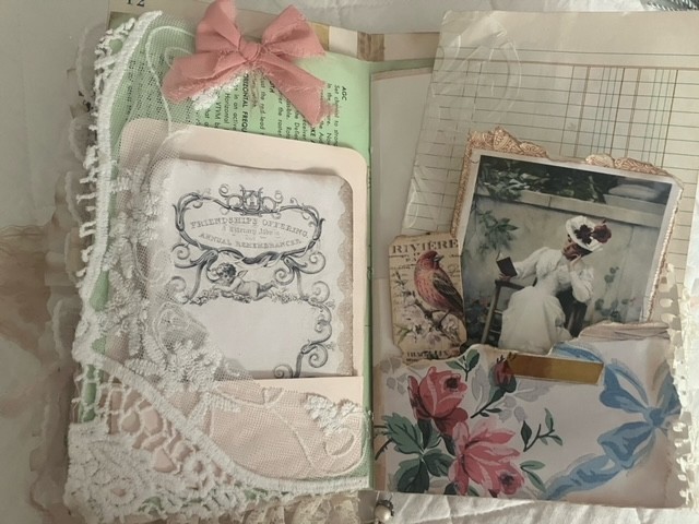 VINTAGE STYLE HANDMADE JUNK JOURNAL-«A Graceful Life»