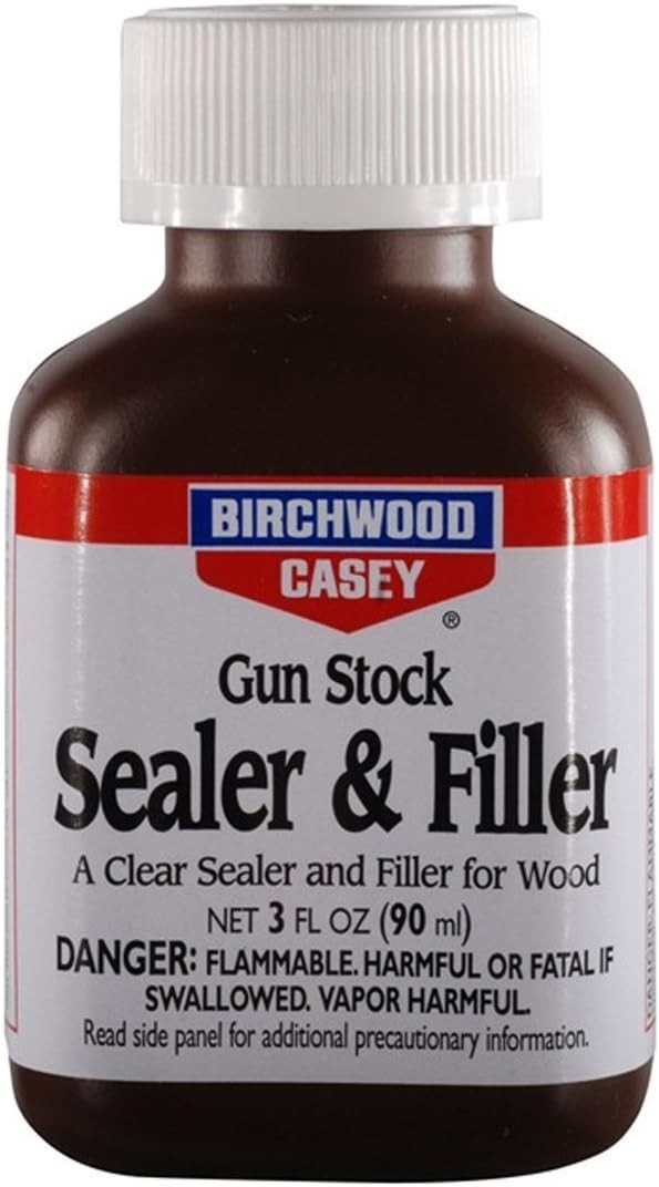Gun Stock Filler & Sealer – 3 OZ Clear, Fast-Drying Protection for Wood Stocks