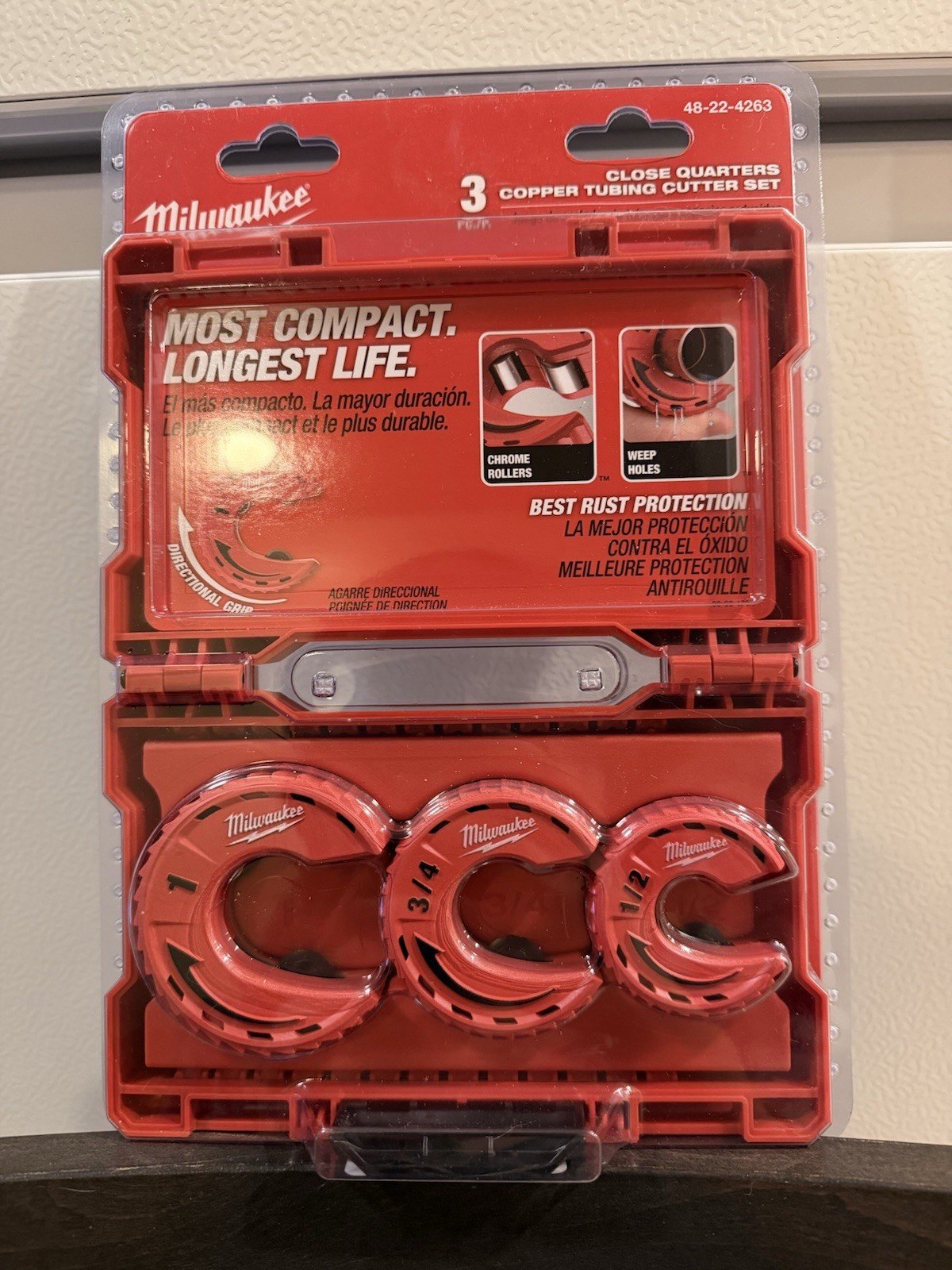 Milwaukee 48-22-4263 3 Piece Close Quarters Tubing Cutter Set