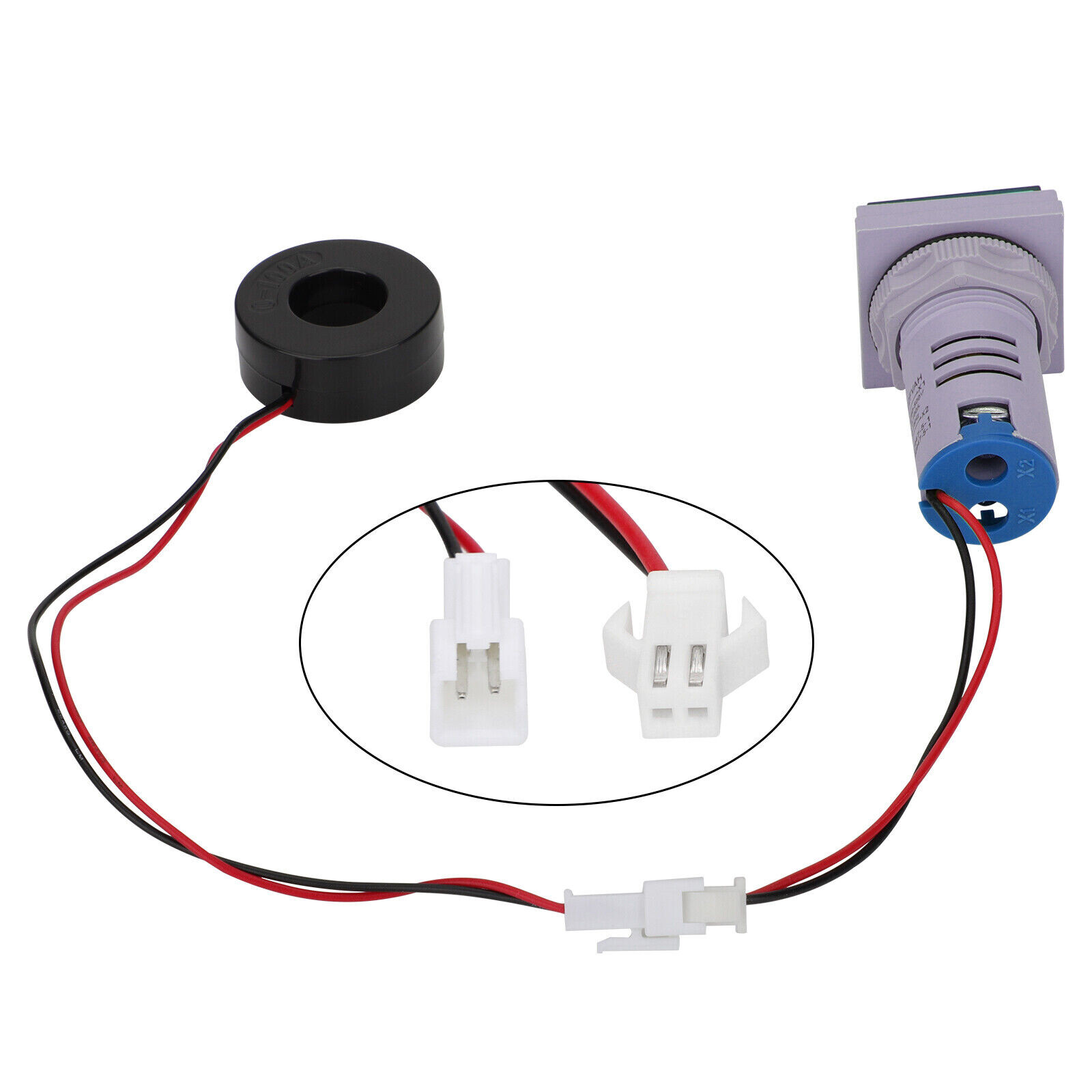 Lots of AC 60-500V 0-100A 22mm 3in1 Voltmeter Ammeter LED Digital Volt/AMP Meter