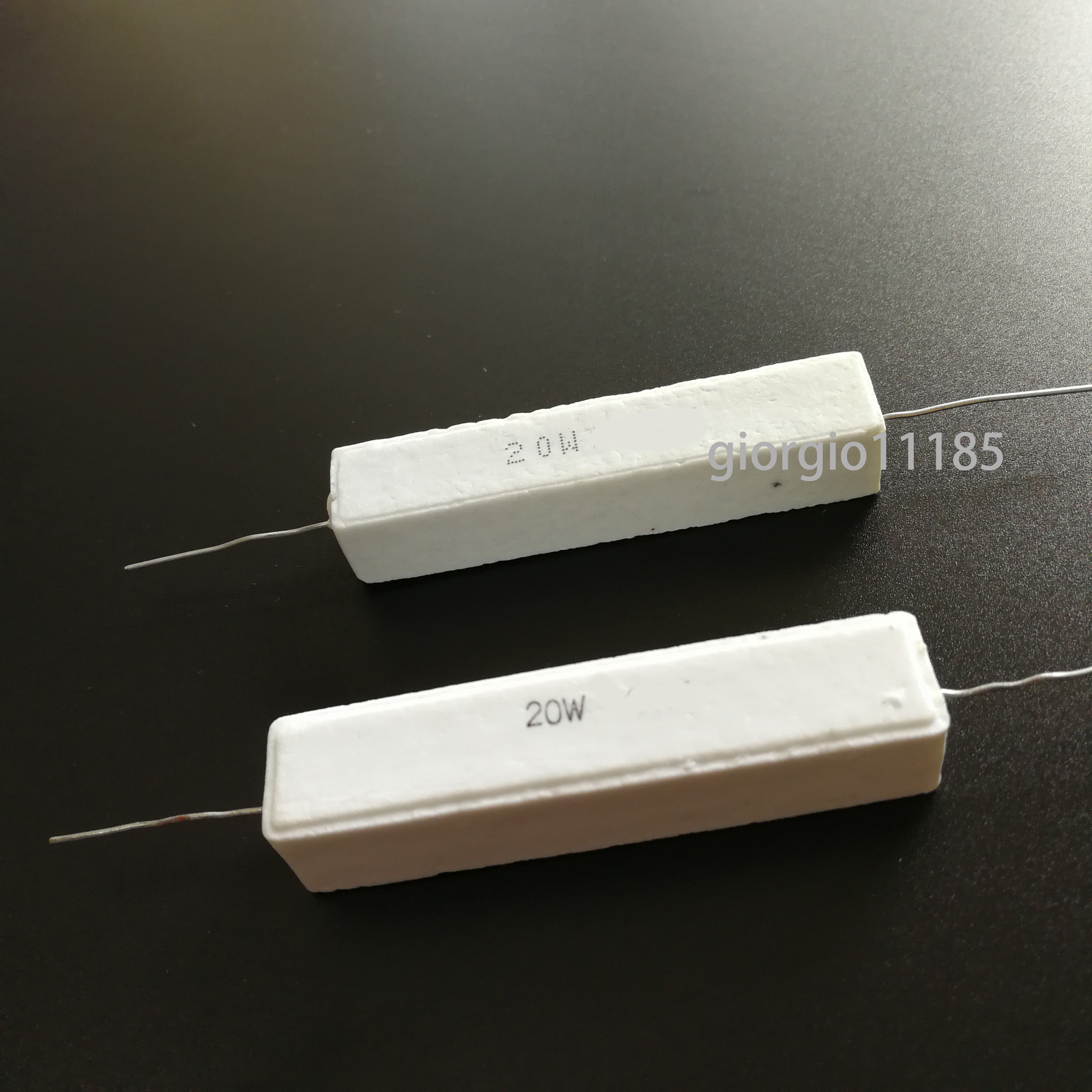 US Stock 2pcs 25 ohm 25RΩJ 20 watt Axial Ceramic Cement Power Resistor 20W