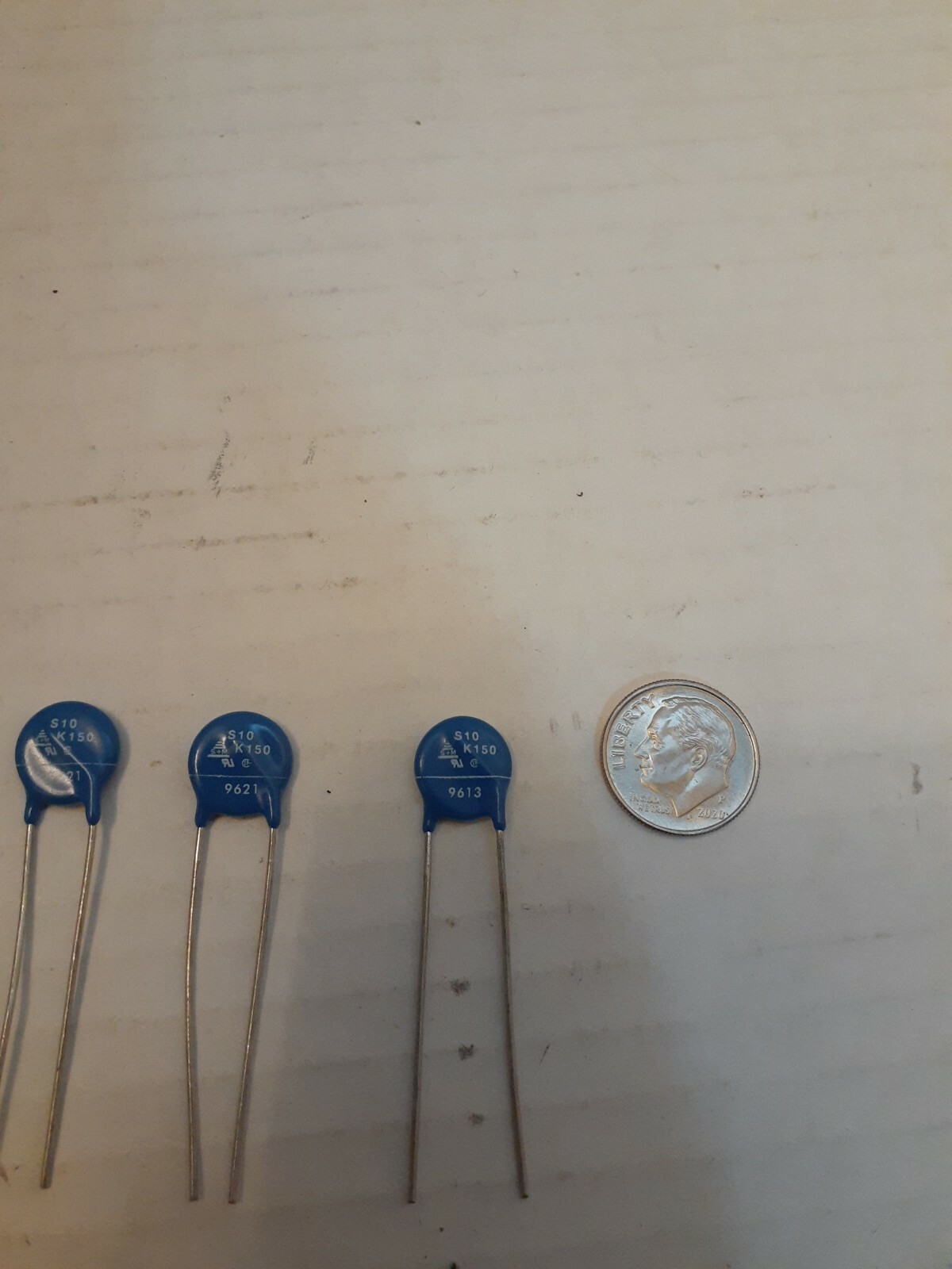 Ceramic Radial Disc Capacitor S10 K150 9621 (50 per Order)