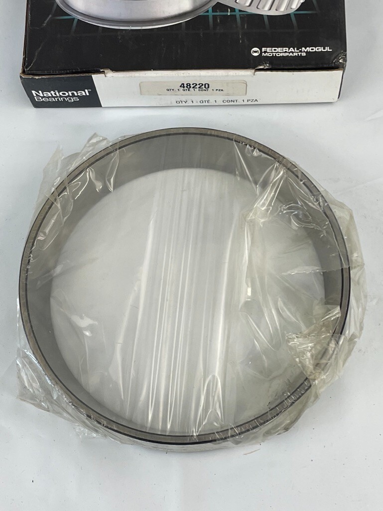 48220 National boxed Bearing Race as shown, See Pics part is stamped TIMKEN USA