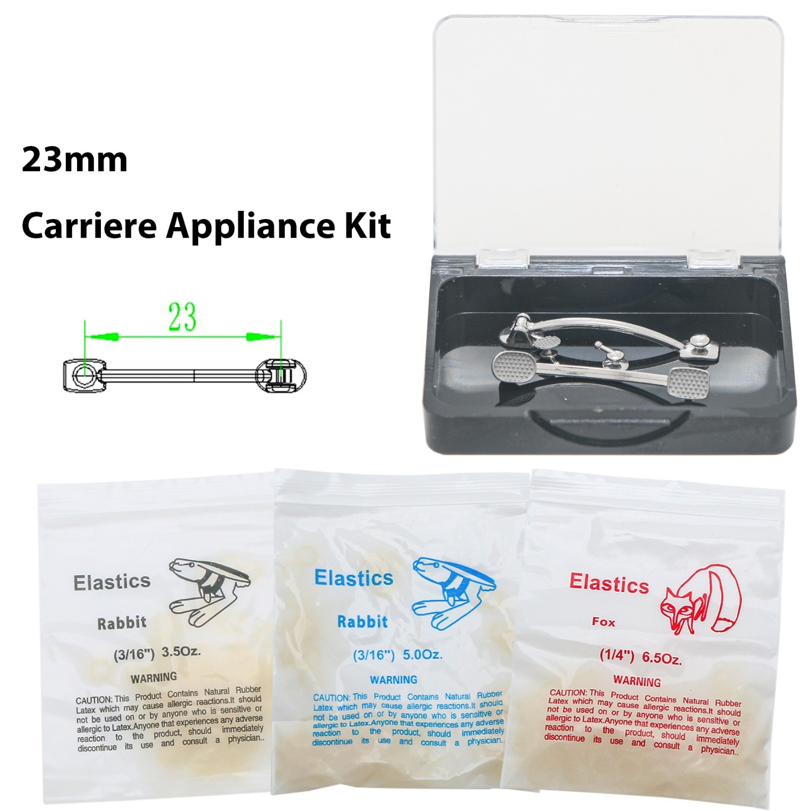 Orthodontic Class II Carriere Appliance Distalizer Kit Corrector Bondable Rubber