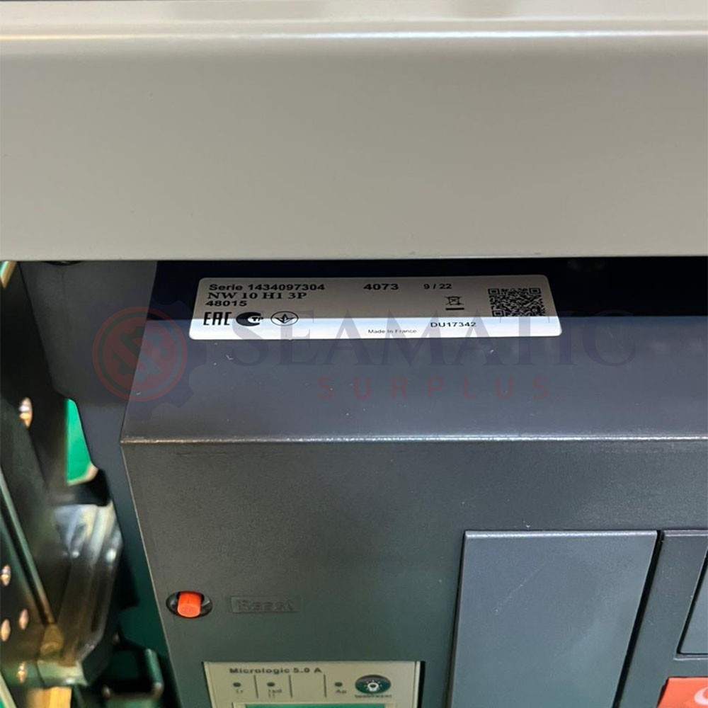 New Schneider Air Circuit Breaker Masterpact NW10H1 – 1000 A – 3 poles