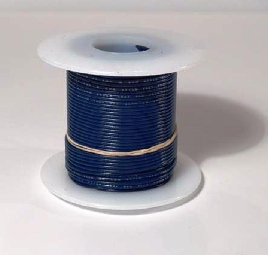 26 AWG UL1007 UL1569 Hook-up Wire 100 foot spools BLUE ~ 10 Colors Available!