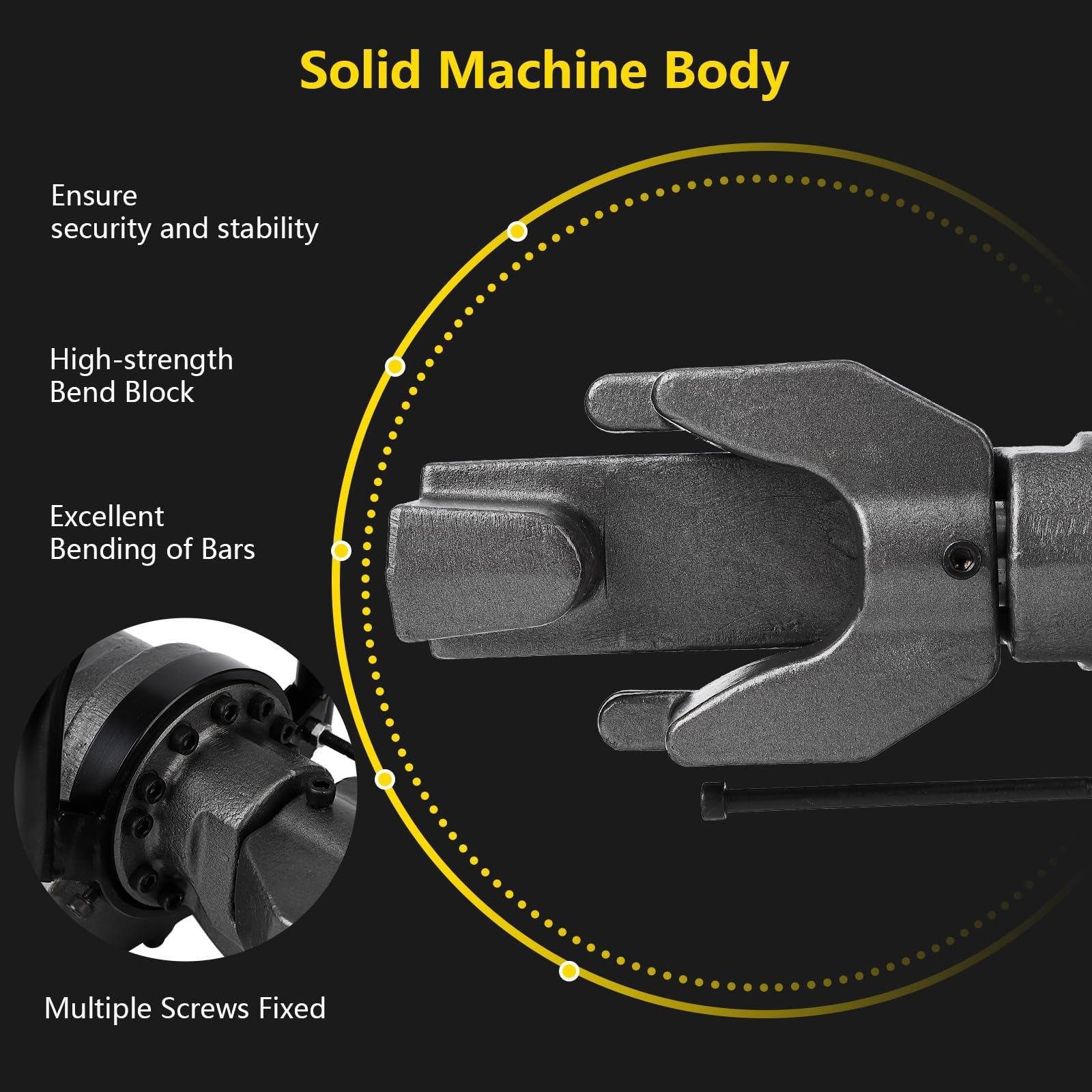 900W Electric Hydraulic Rebar Bender, in #5 16 mm Rebar Bender Tool Hand 5/8