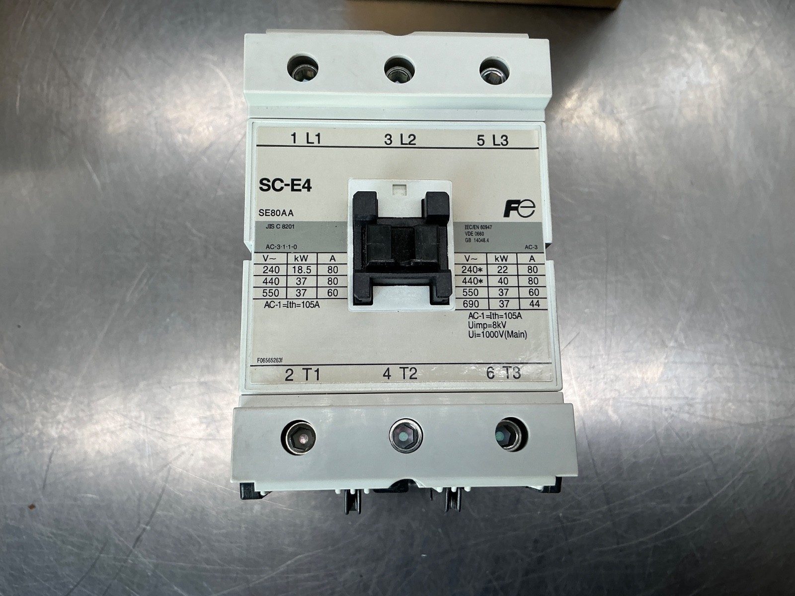 Fuji SC-E4 Magnetic Contactor 100-110v 50Hz, 110-120v 60Hz