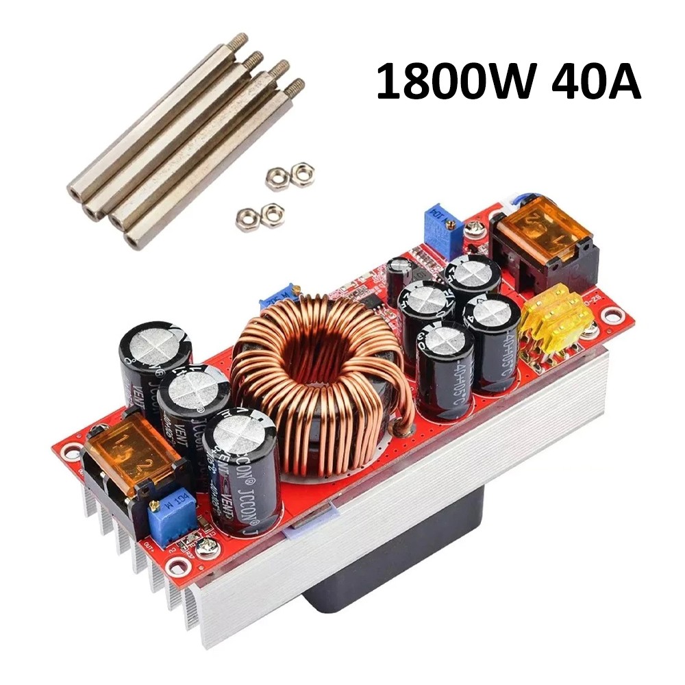 1800W 40A DC-DC Boost Converter Step Up Power Supply Module 10-60V to 12-90V