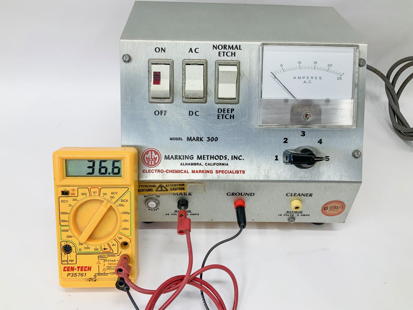 Marking Methods Inc Mark 300 Electro Chemical Etching System – TESTED Works
