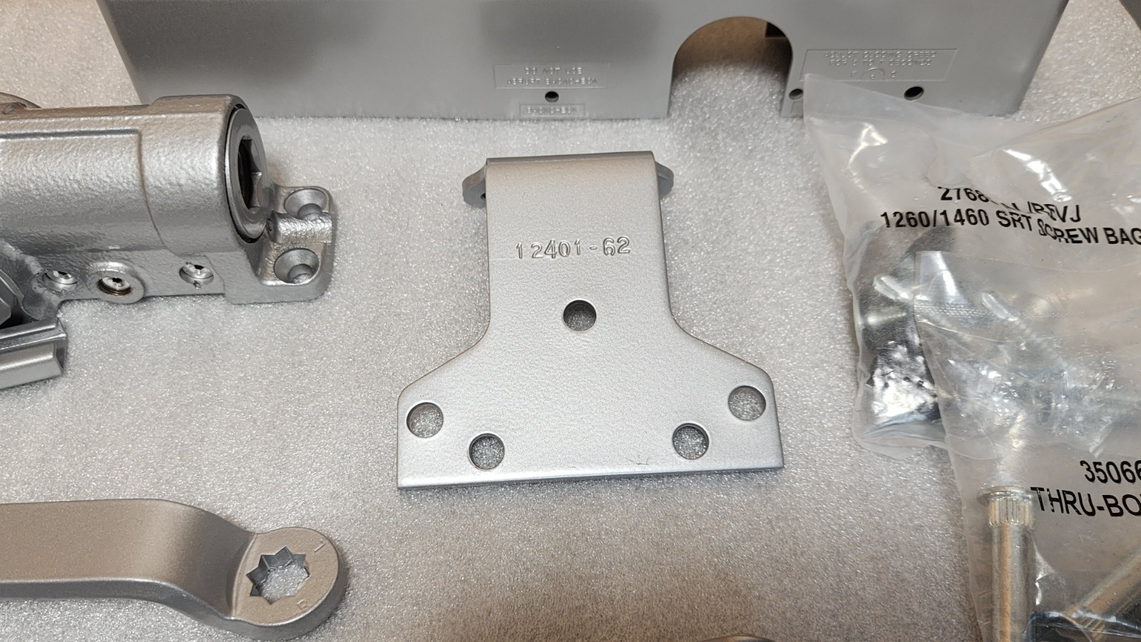 LCN 1461DEL Surface Mounted Door Closer W/Template Instructions TBWMS Alum Rw/Pa