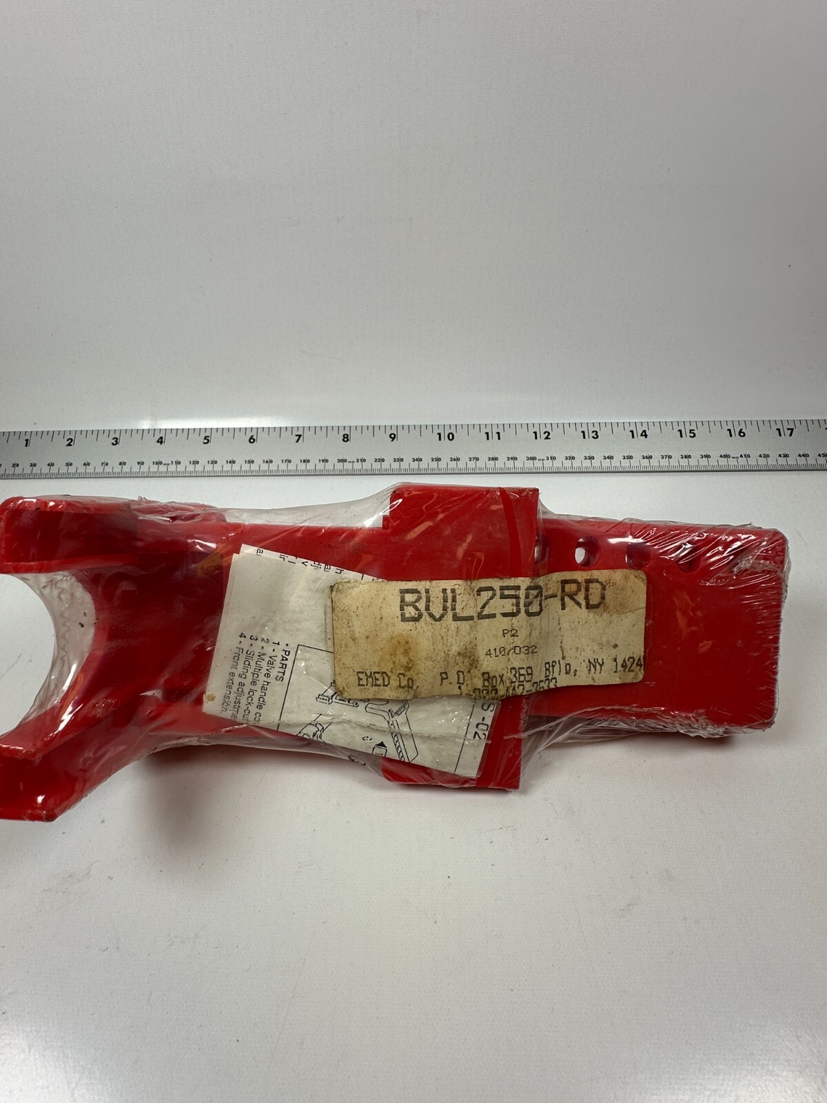 EMED Co B-Safe BVL250-RD 1 1/2″-2 1/2″ dia. Ball Valve Lockout – NEW Fast Ship