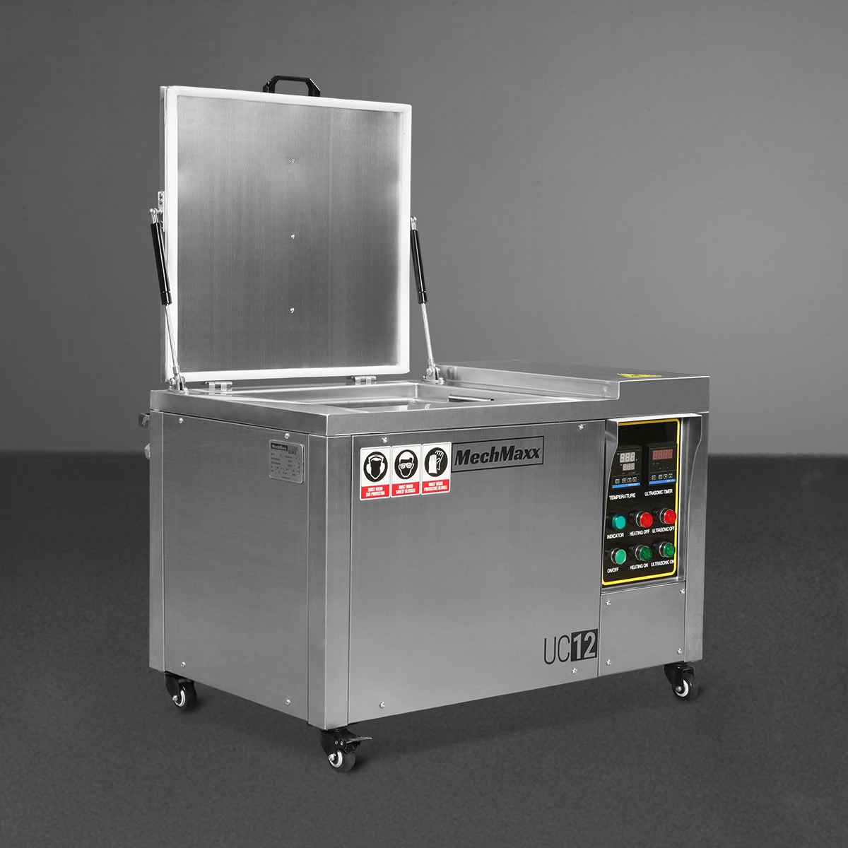 12 Gal / 47L Heavy Duty Industrial Ultrasonic Parts Washer208–240V 3 Phase Power