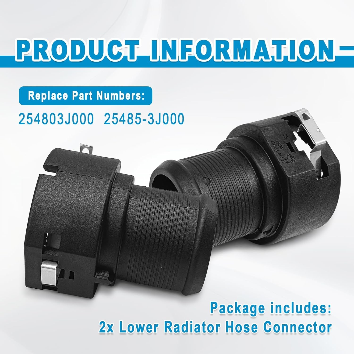2Pcs Quite Durable Lower Radiator Connector Hose – Compatible with Sonata Tucson