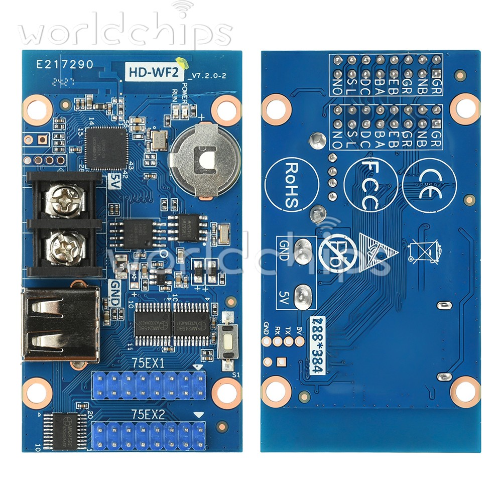 HD-WF2 WiFi Control Card HUB75 for Advertising Screen Full Color LED Display