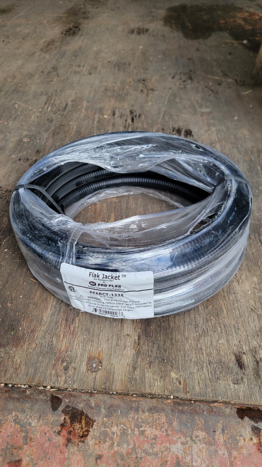 ProFlex CSST Gas Pipe Black (w/ Arc-Resistant Jacket) 3/4″ X 25′