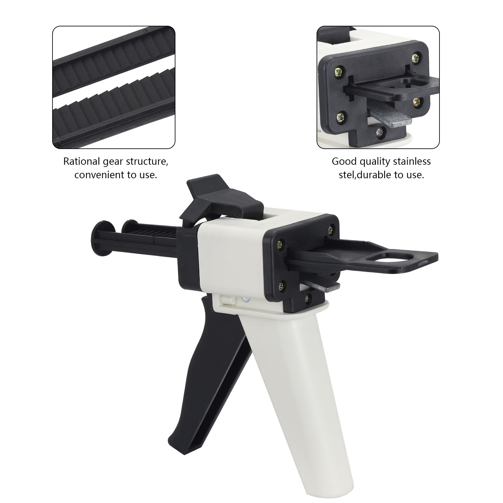 Dental Universal Impression Gun Dispensing Gun 1:1/2:1 For 50ml cartridges USA