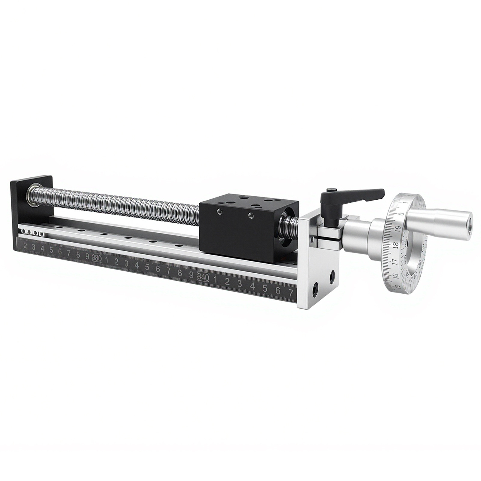 CNC Manual Linear Rail Guide Motion Slide Stage 100-300mm Aluminum Slide table