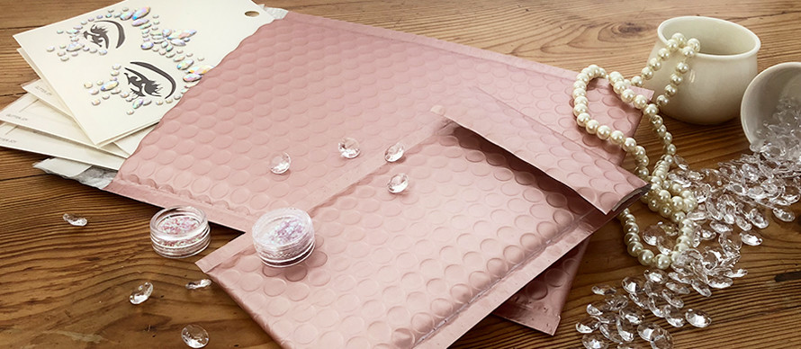 #000 Matte Metallic Colorful Poly High Bubble Mailers Envelopes 4×8 (Inner 4×7)