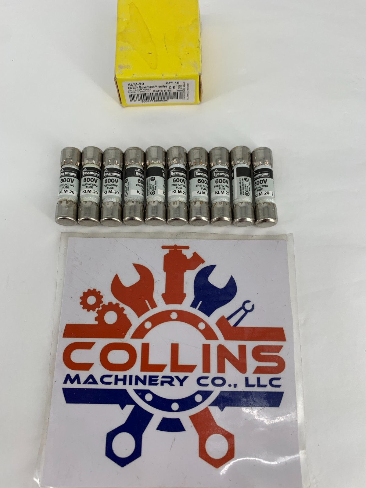 Eaton Bussmann KLM-20 Series KLM Series Low Voltage Fuse 600V 20A Fuse 10/Box