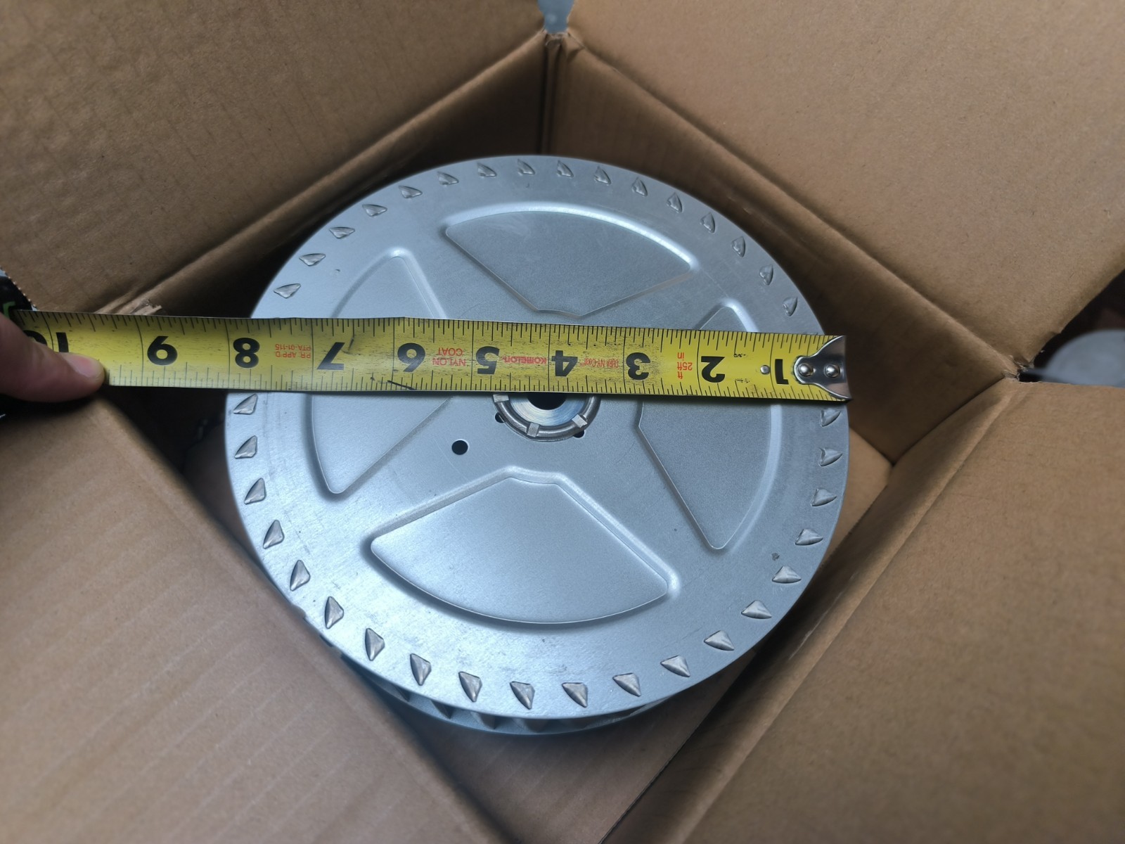 Blower wheel 8-1/16″ x 2-1/2″ with 1/2″ bore and two set screws