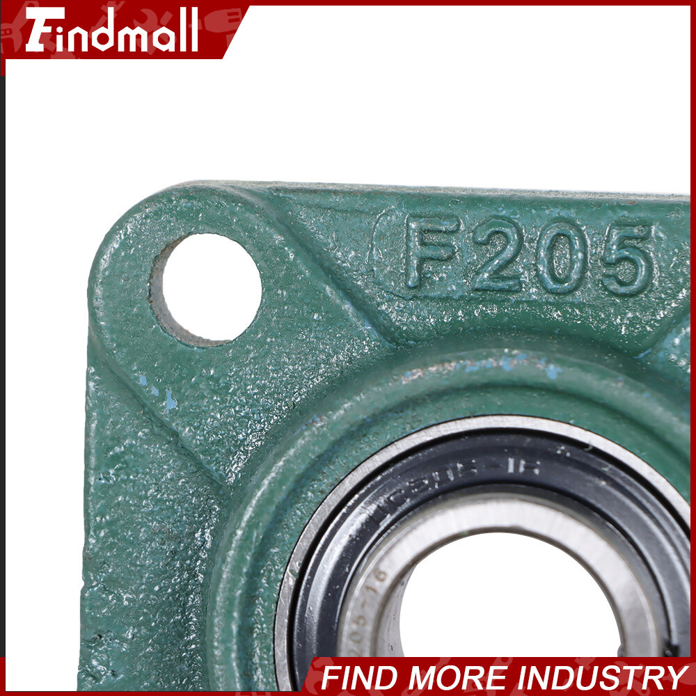 4 PCS UCF205-16 Solid Base Pillow Block Flange Bearing 1″ Bore 4 Bolt