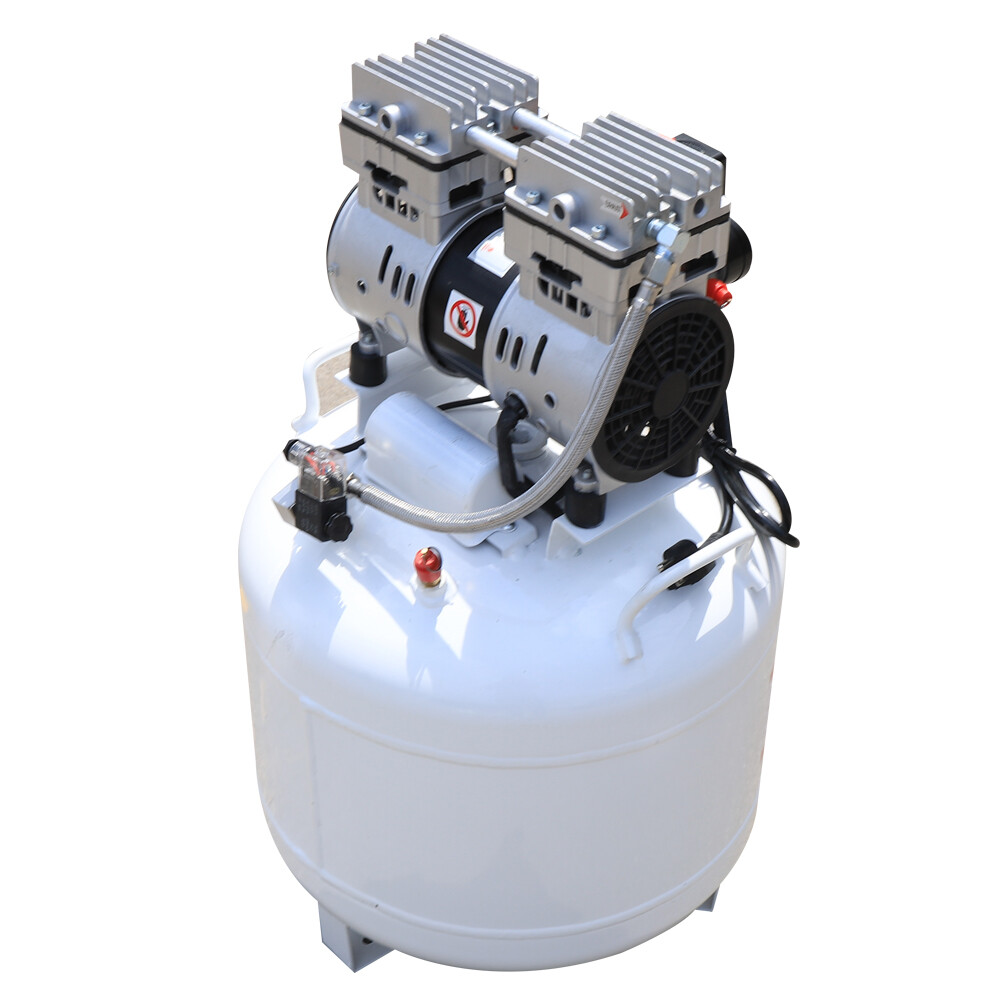 40L Portable Dental Air Compressor Oil Free Silent Air Pump 115 PSI