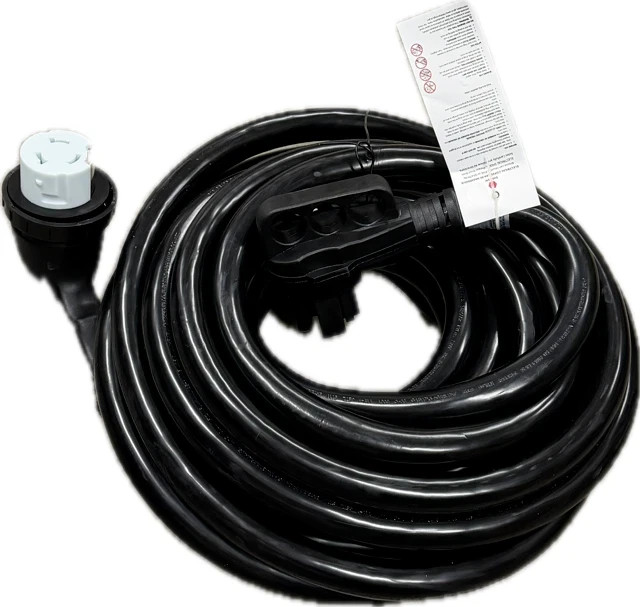 Epicord RV50-36G 36ft 50A RV Power Cord with Handle Plug and Molded Connector