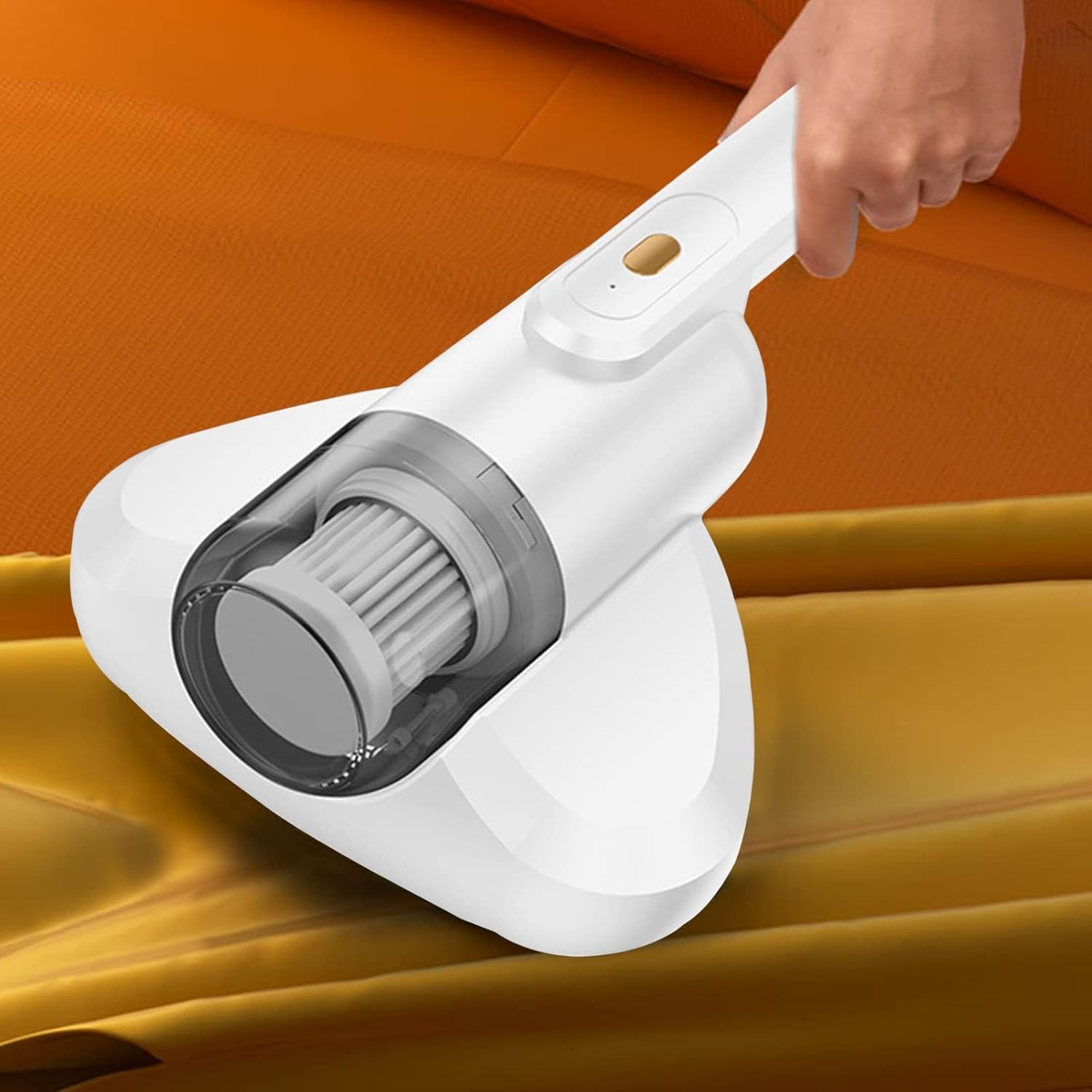 Handheld UV C Bed Vacuum Kills Bacteria Dust Mites Allergen Remover For Mattress