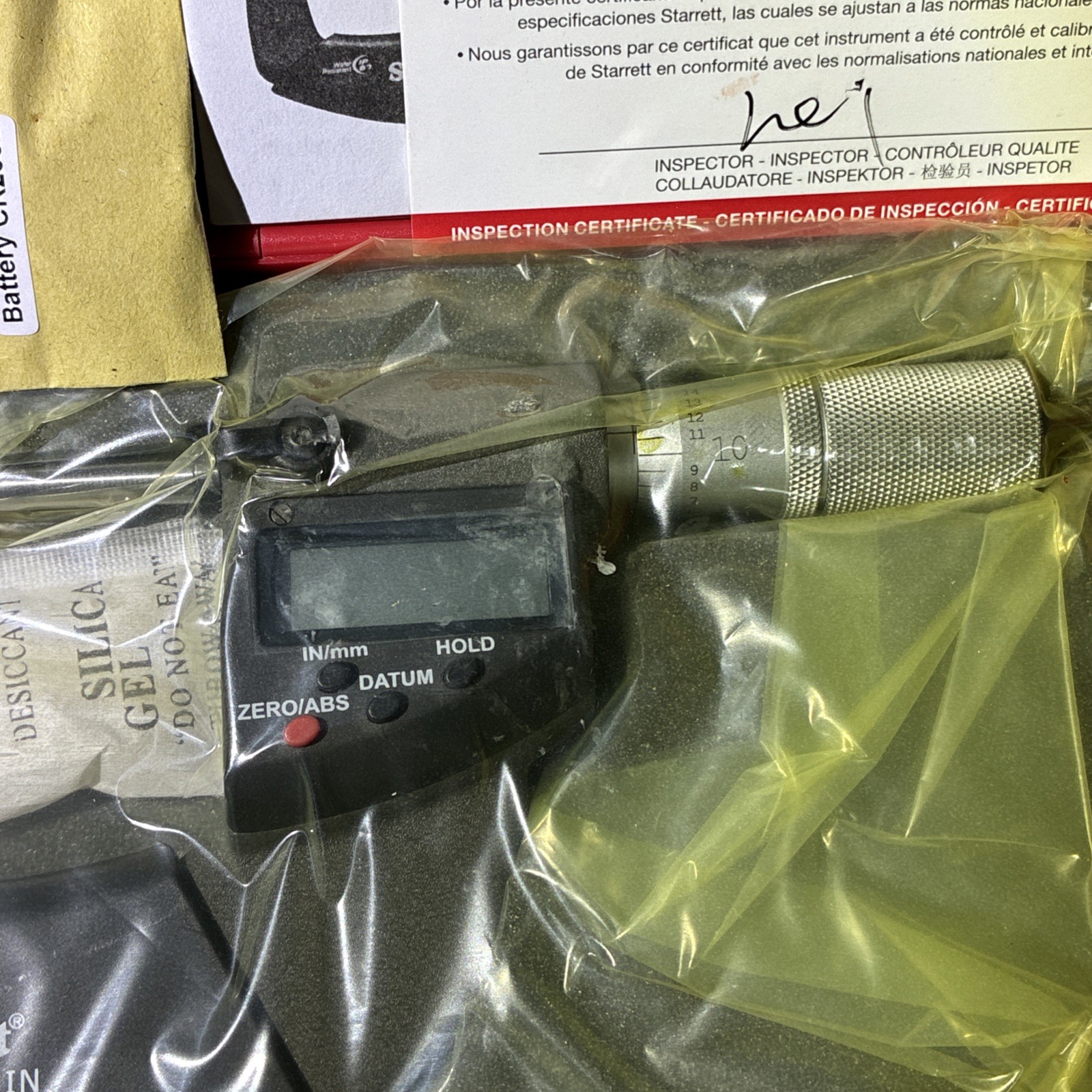 Starrett 2-3” Digital Micrometer 796.1XFL-3 IP67, RS232 Output, New