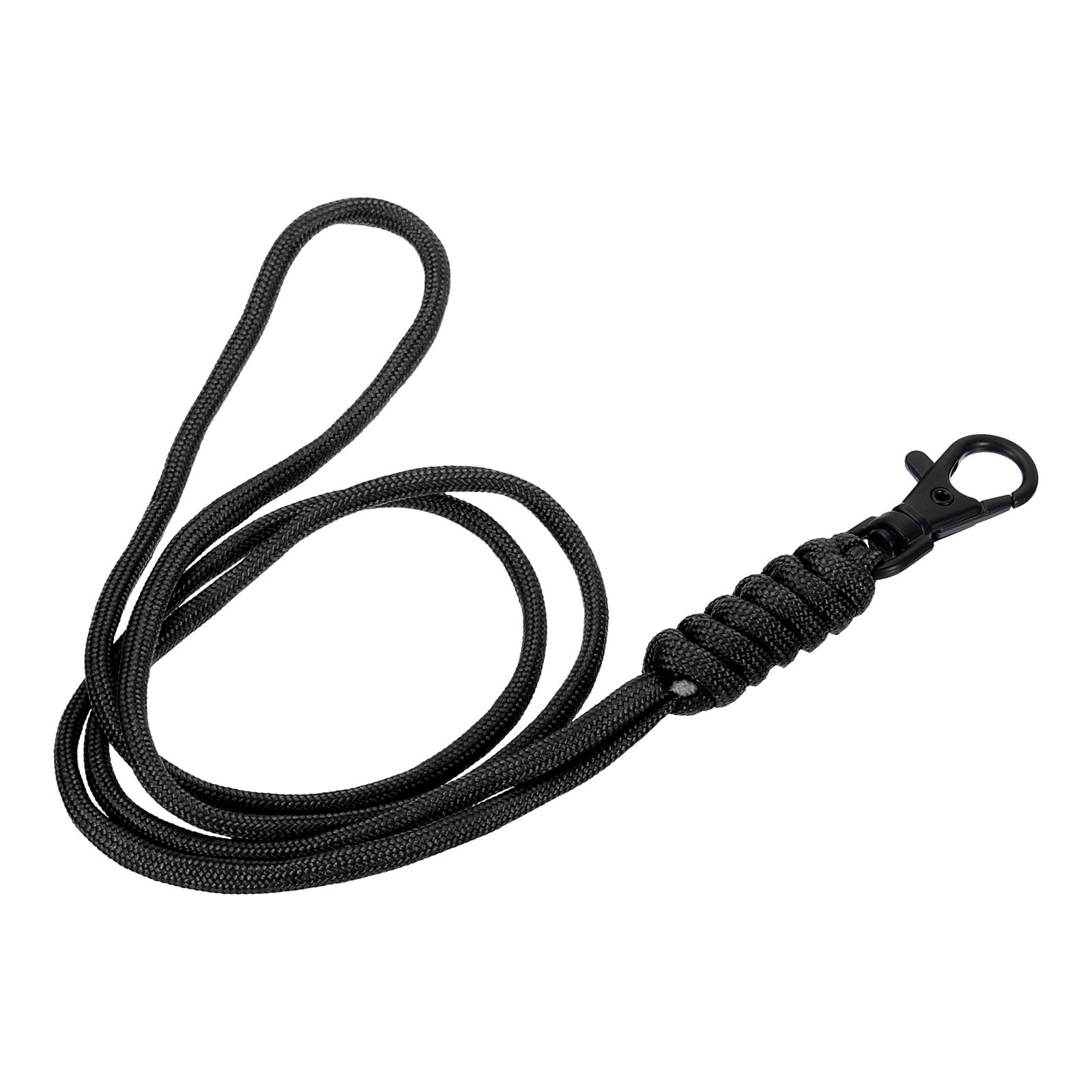 Neck Lanyard Badge Lanyards Long Strap ID Card Holder Keychains Black